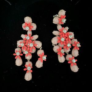 J Crew Floral Cascade Earrings